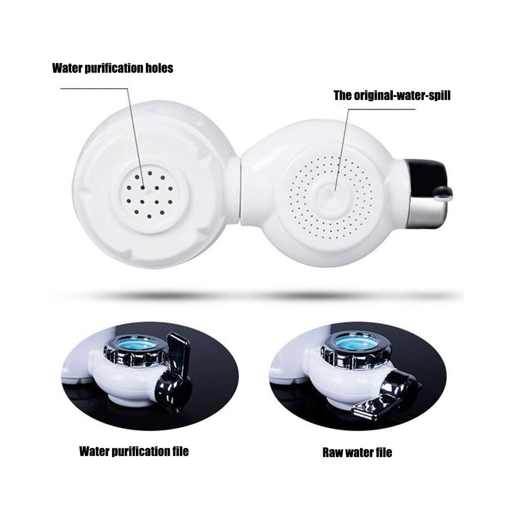 White Tap Faucets Water Filter Washable Ceramic Faucets
