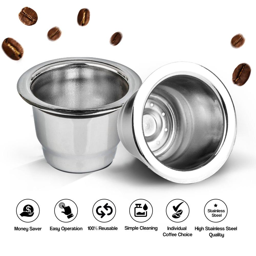 Stainless Steel Reusable Coffee Capsules Refillable Reusable