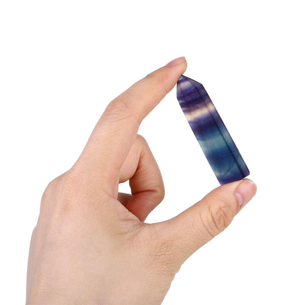 Natural Fluorite Quartz Colorful Crystal Stone Healing - Fluorite Crystal