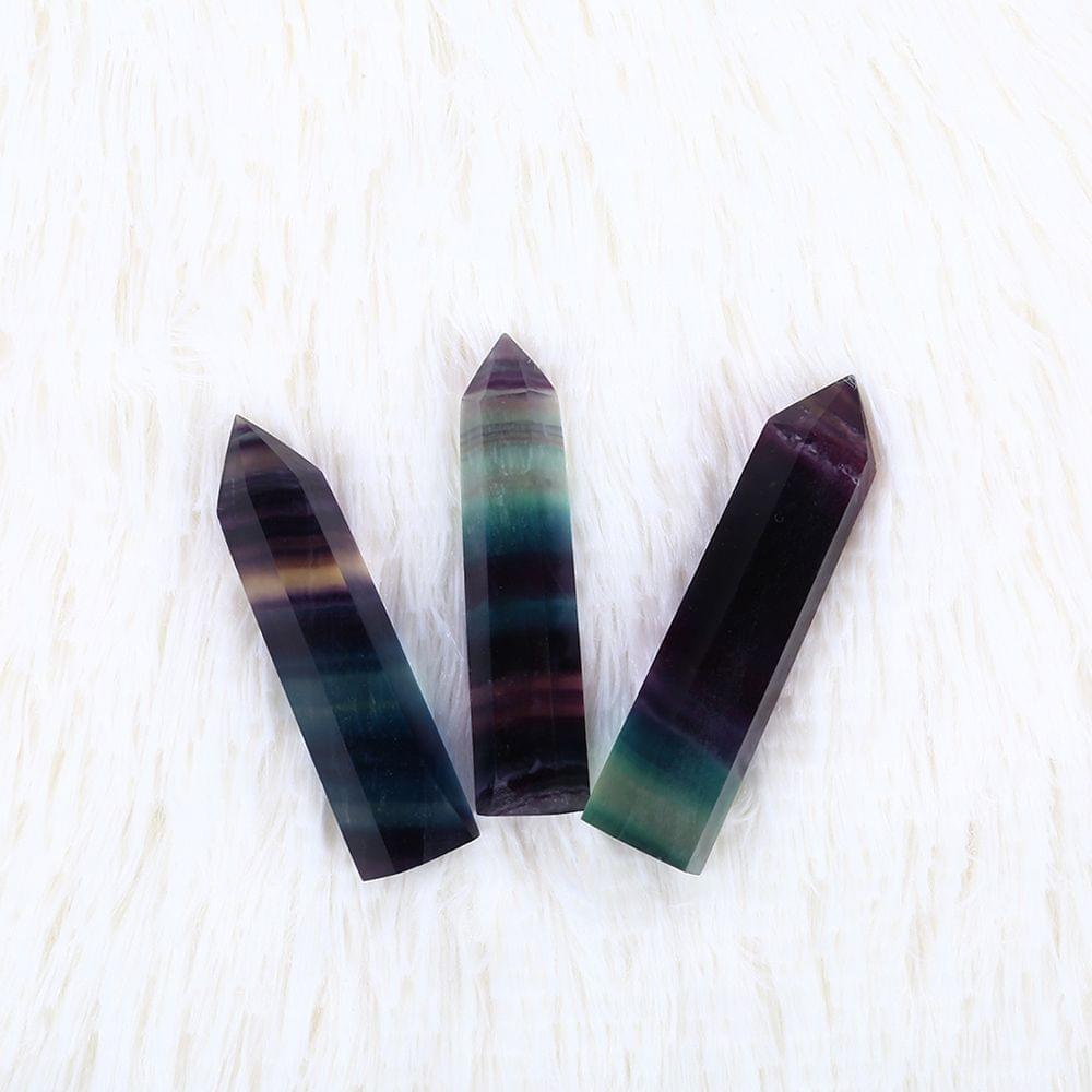 Natural Fluorite Quartz Colorful Crystal Stone Healing - Fluorite Crystal