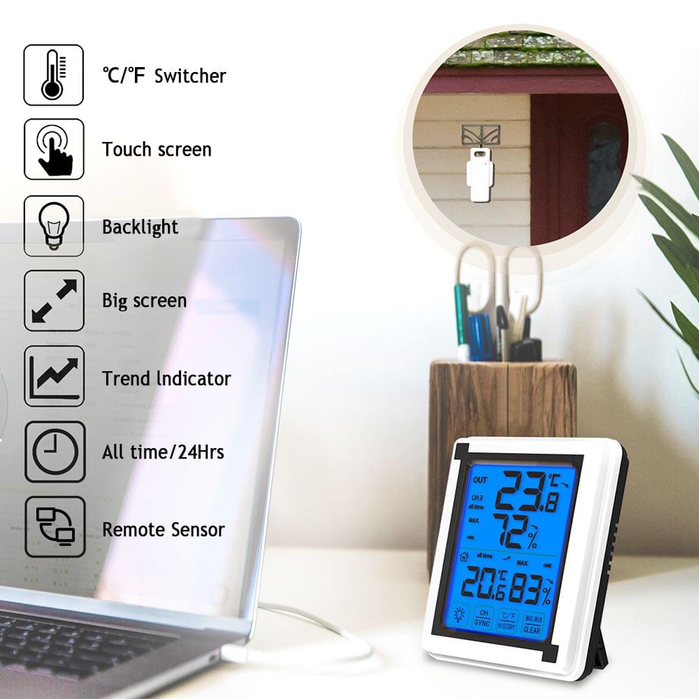 Digital Wireless Indoor Outdoor Thermometer with XP4