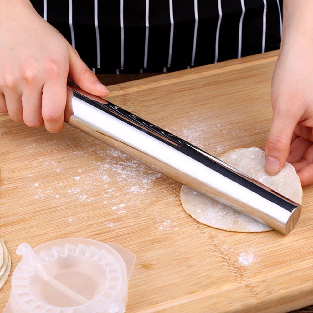 Stainless Steel Rolling Pin Dough Roller Bake for Cookies