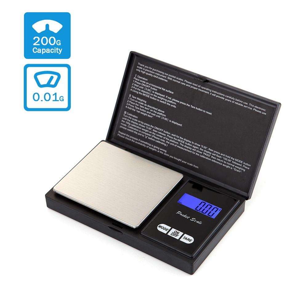 Digital Pocket Scale Kitchen Scale 200g/0.01g Food Scale - 200g 0.01g