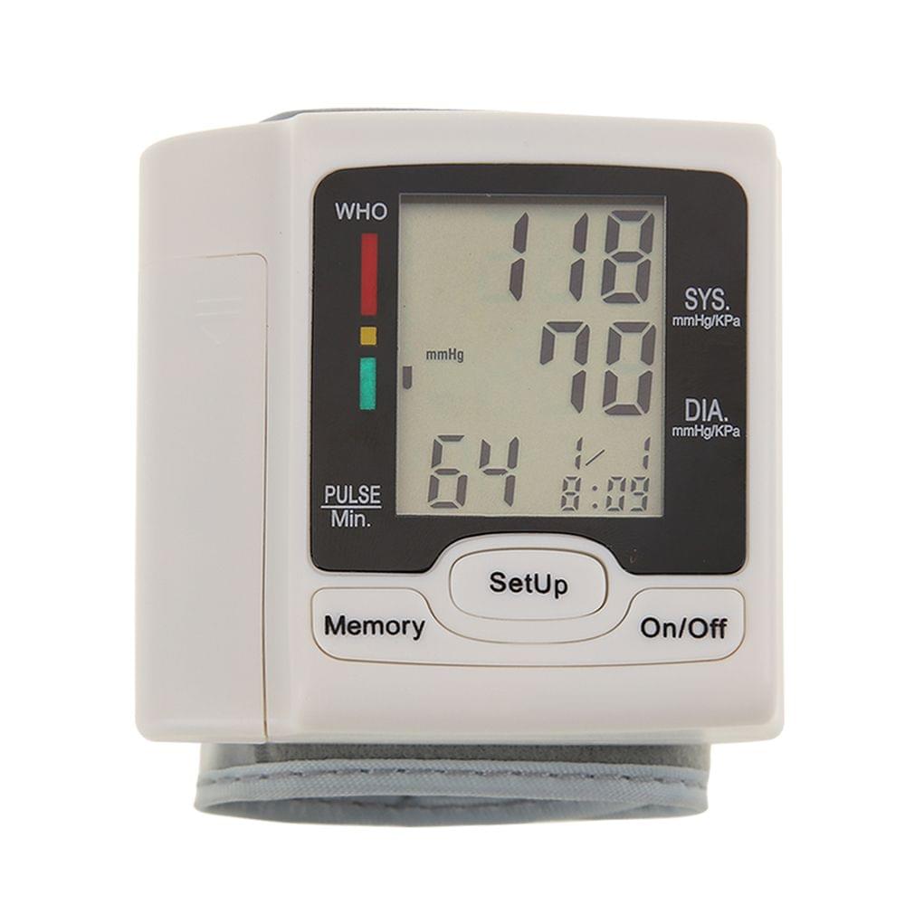 Automatic Blood Pressure Monitor Wrist Sphygmomanometer LCD