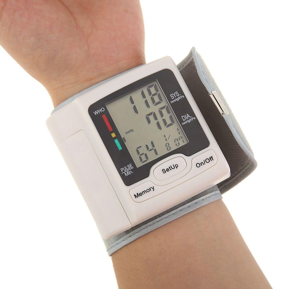 Automatic Blood Pressure Monitor Wrist Sphygmomanometer LCD