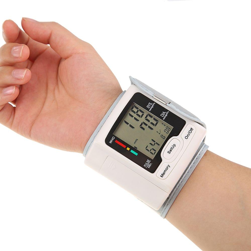 Automatic Blood Pressure Monitor Wrist Sphygmomanometer LCD