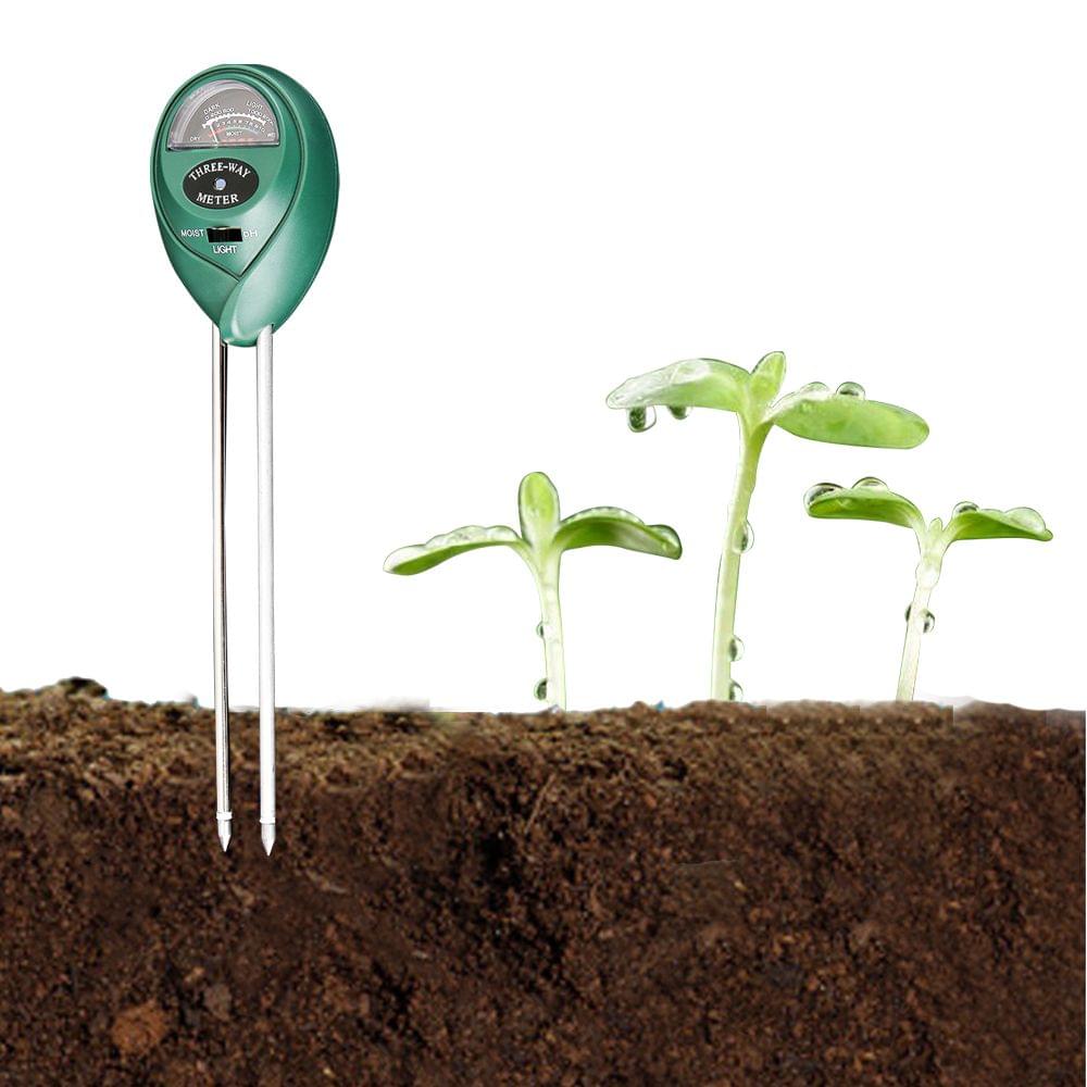 3-in-1 Soil Test PH Moisture Meter Light Tester Garden Plant