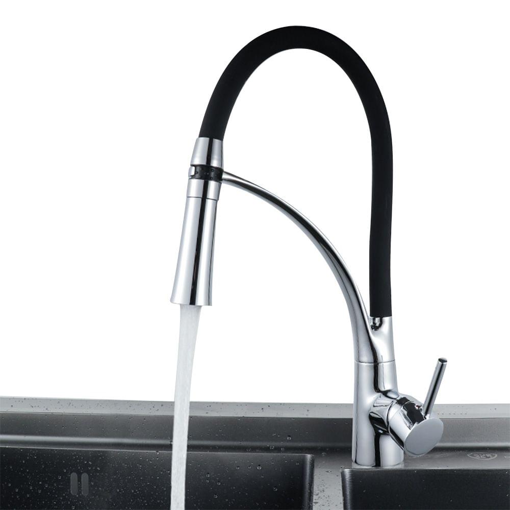 Modern Kitchen Sink Faucets Single Handle High Arc Pull out