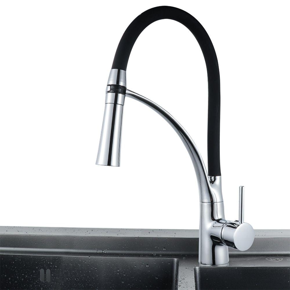 Modern Kitchen Sink Faucets Single Handle High Arc Pull out