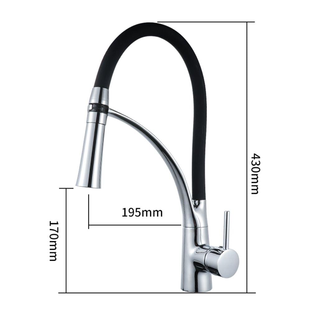 Modern Kitchen Sink Faucets Single Handle High Arc Pull out