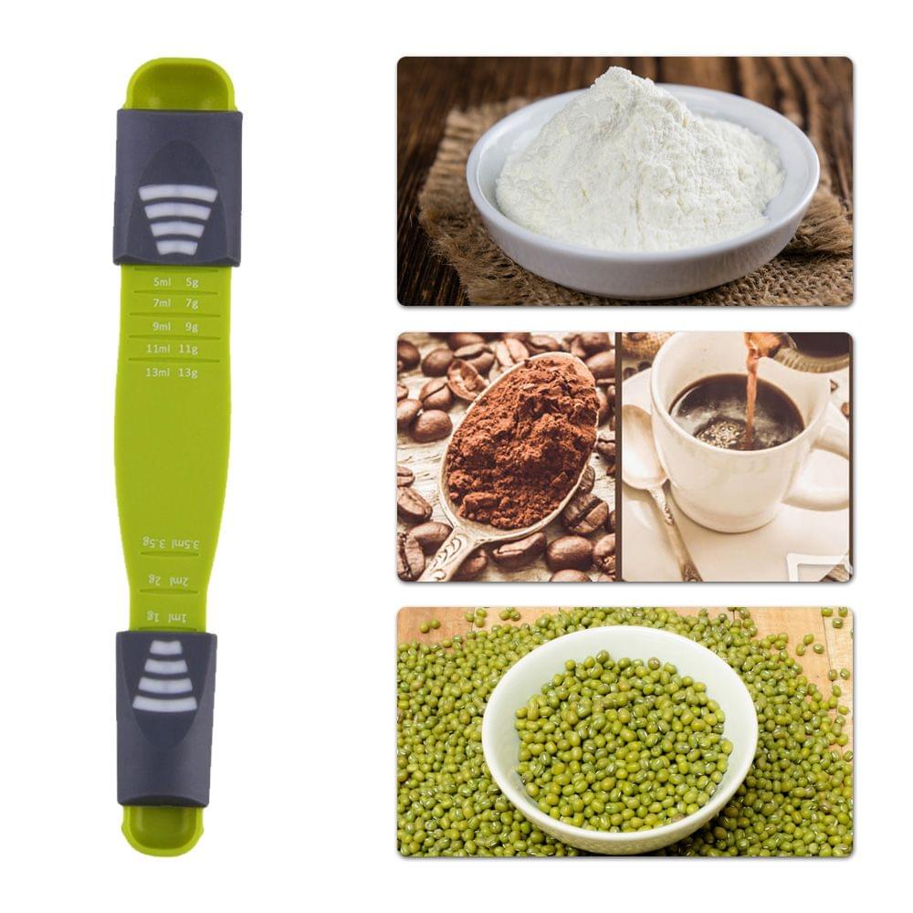 Adjustable Measuring Spoons  8 Scales Gram Milliliter