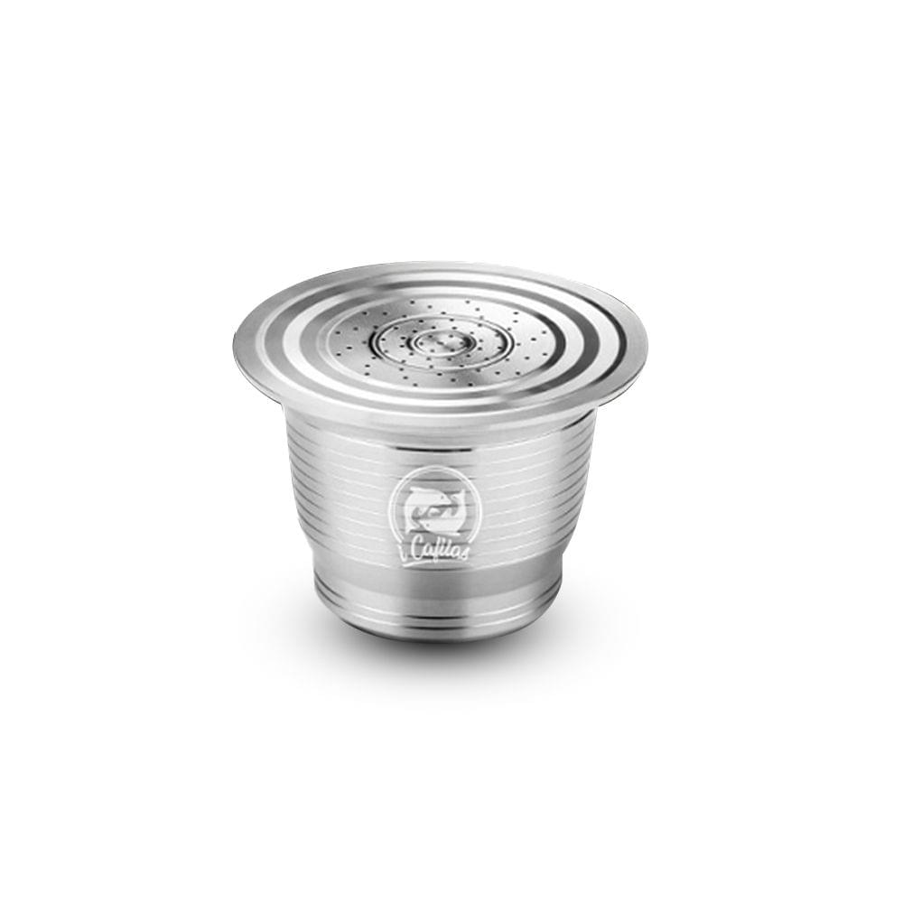 Stainless Steel Refillable Coffee Capsules for Nespresso - for nespresso and round shape