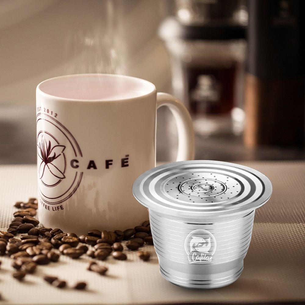 Stainless Steel Refillable Coffee Capsules for Nespresso - for nespresso and round shape