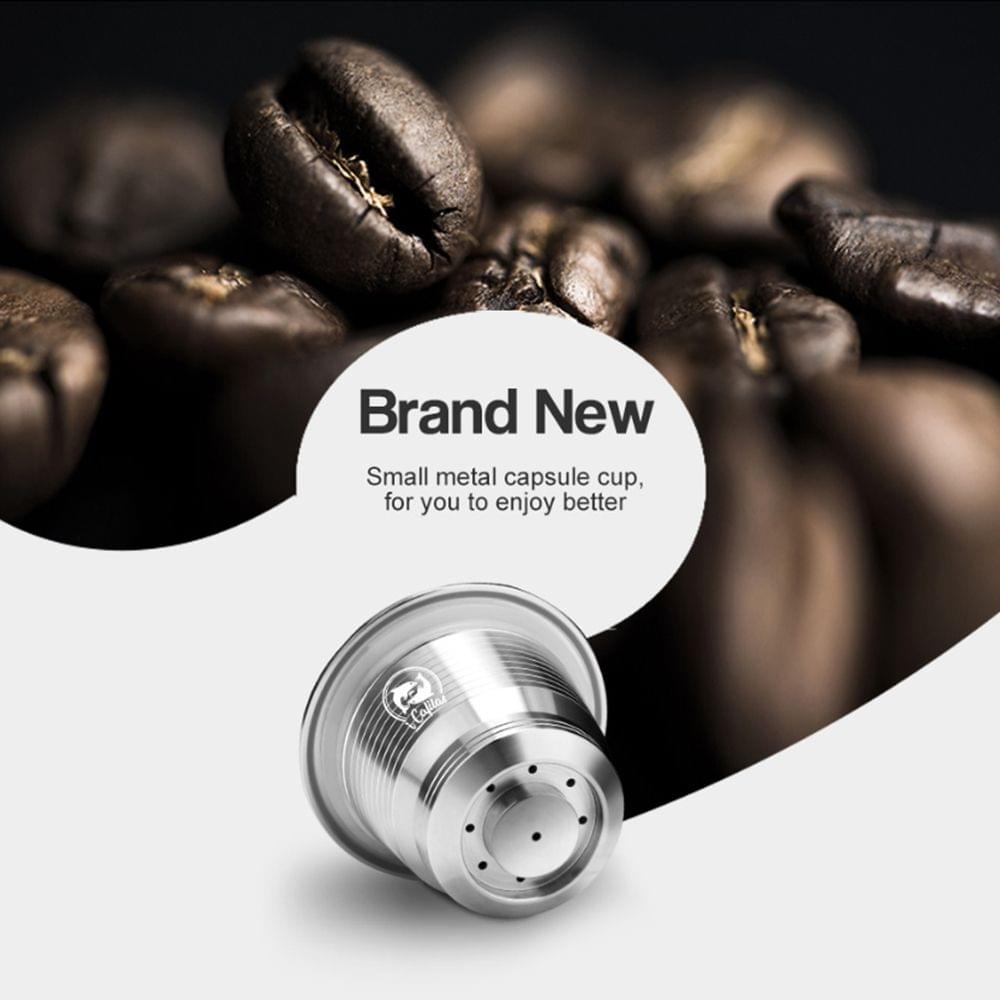 Stainless Steel Refillable Coffee Capsules for Nespresso - for nespresso and metal rectangle