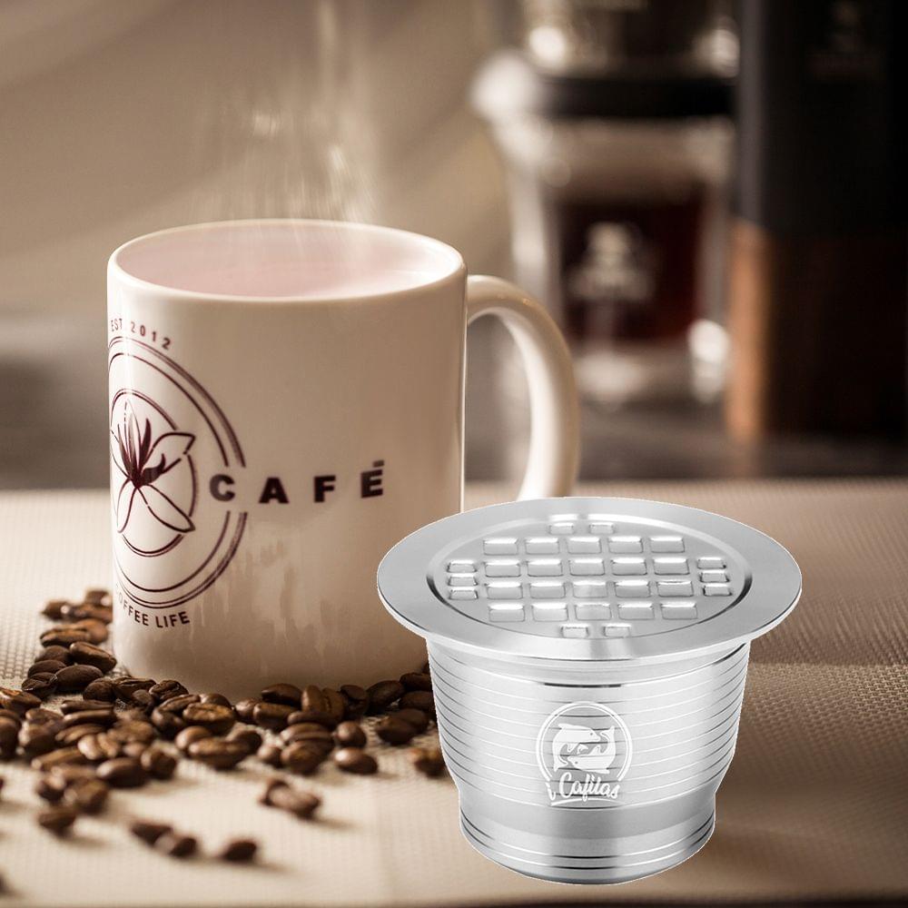 Stainless Steel Refillable Coffee Capsules for Nespresso - for nespresso and metal rectangle