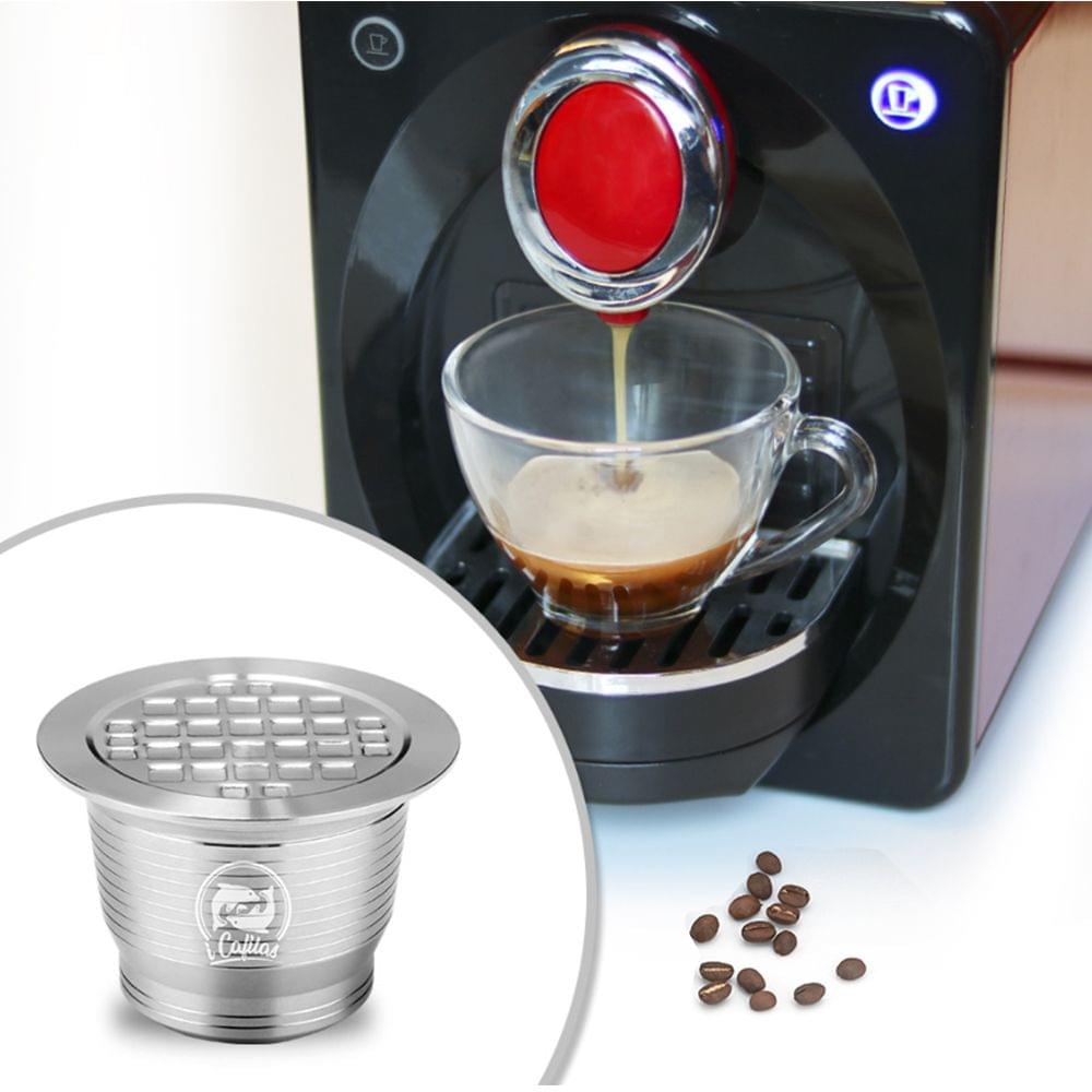 Stainless Steel Refillable Coffee Capsules for Nespresso - for nespresso and metal rectangle