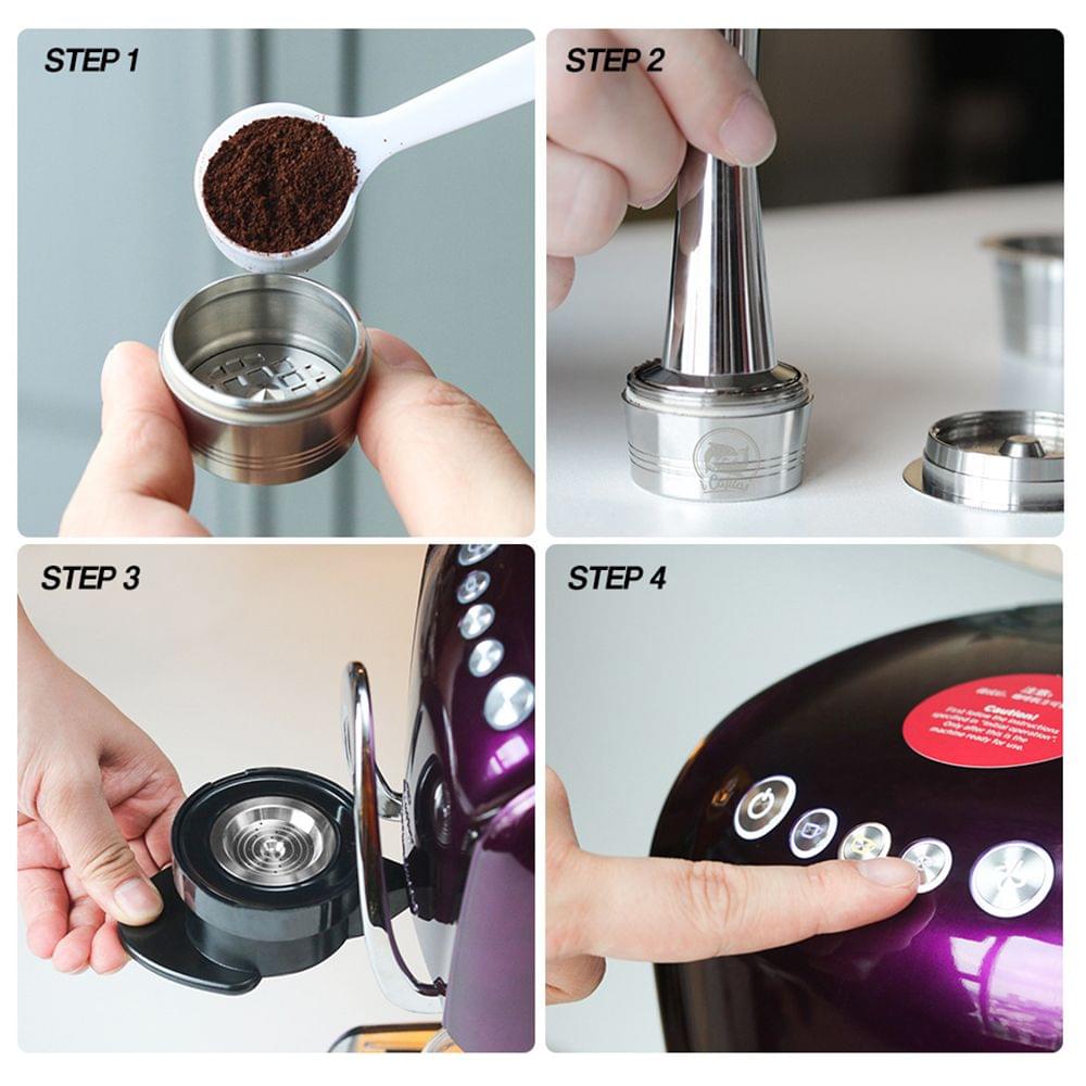 Stainless Steel Refillable Coffee Capsules for Cafissimo - for cafissimo coffee machine