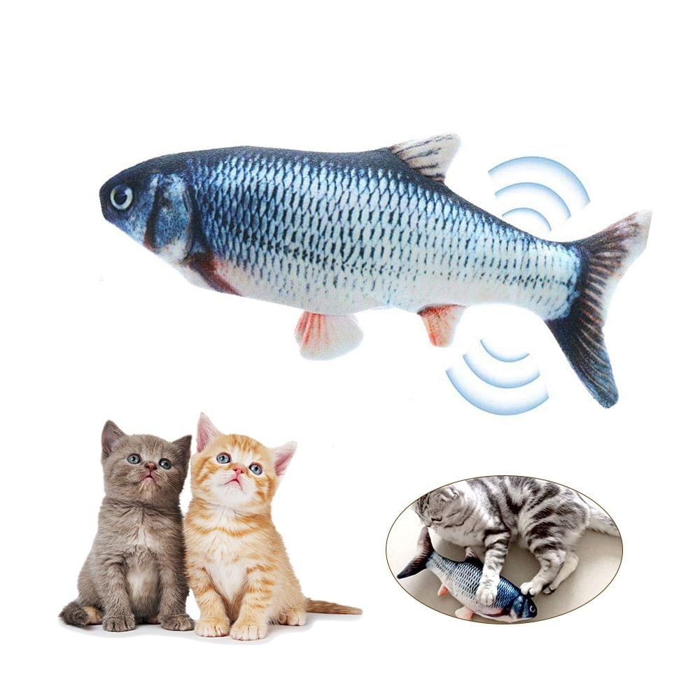 Electric USB?Charging Simulation Fish Cat Toy Funny - catfish