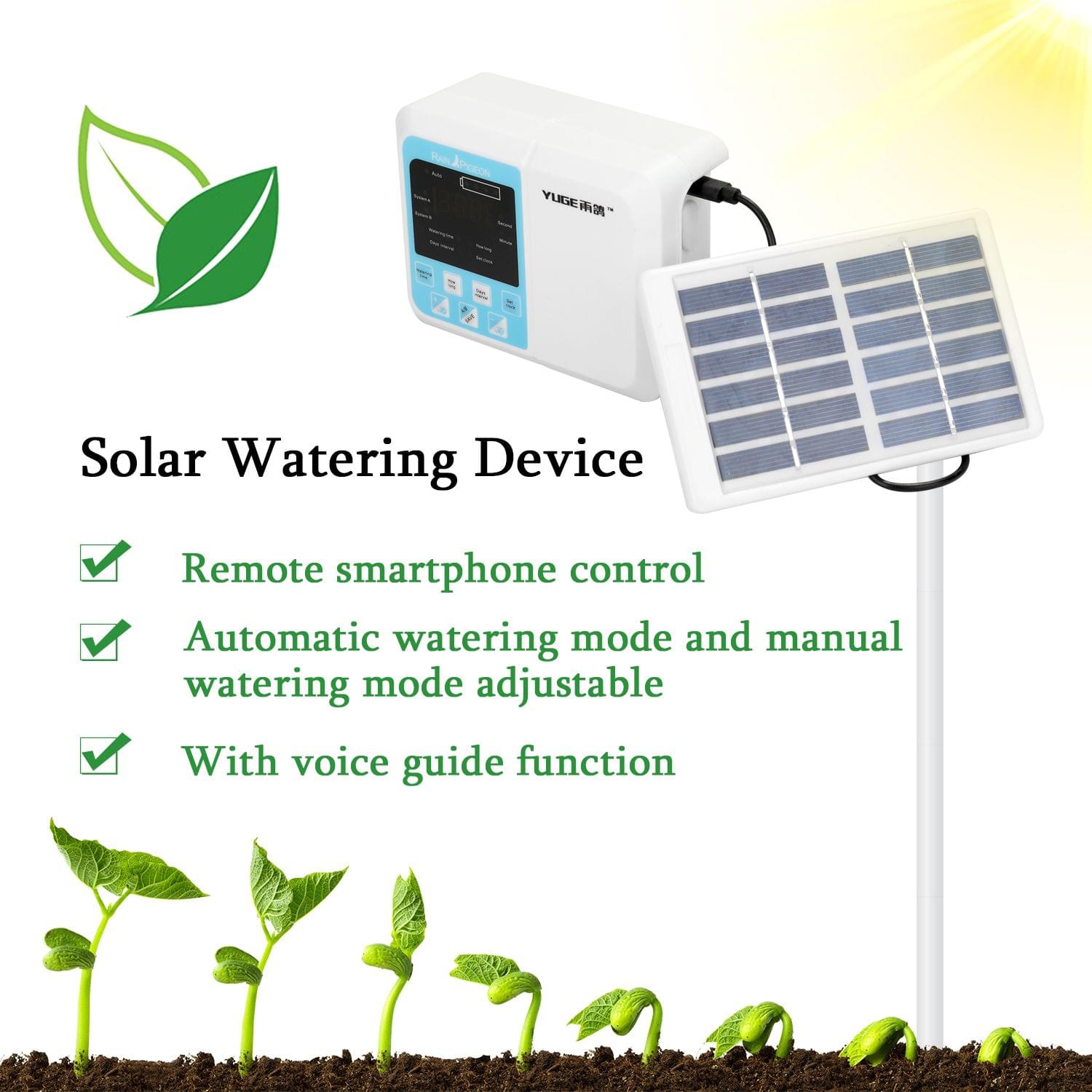 Intelligent Automatic Watering Device Solar Energy Charge - 1