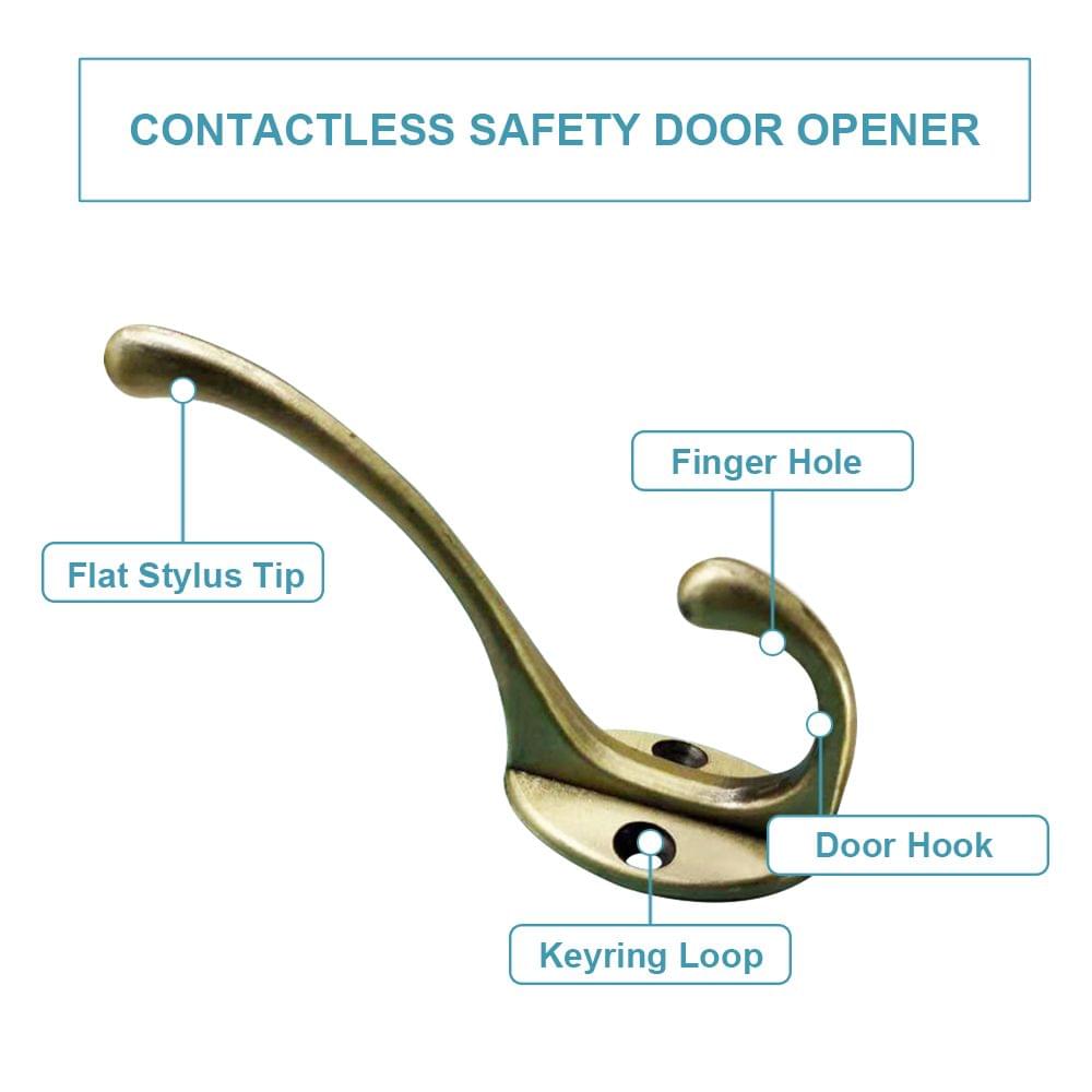 Single Hook V-irus Isolation Door Handle Multifunctional