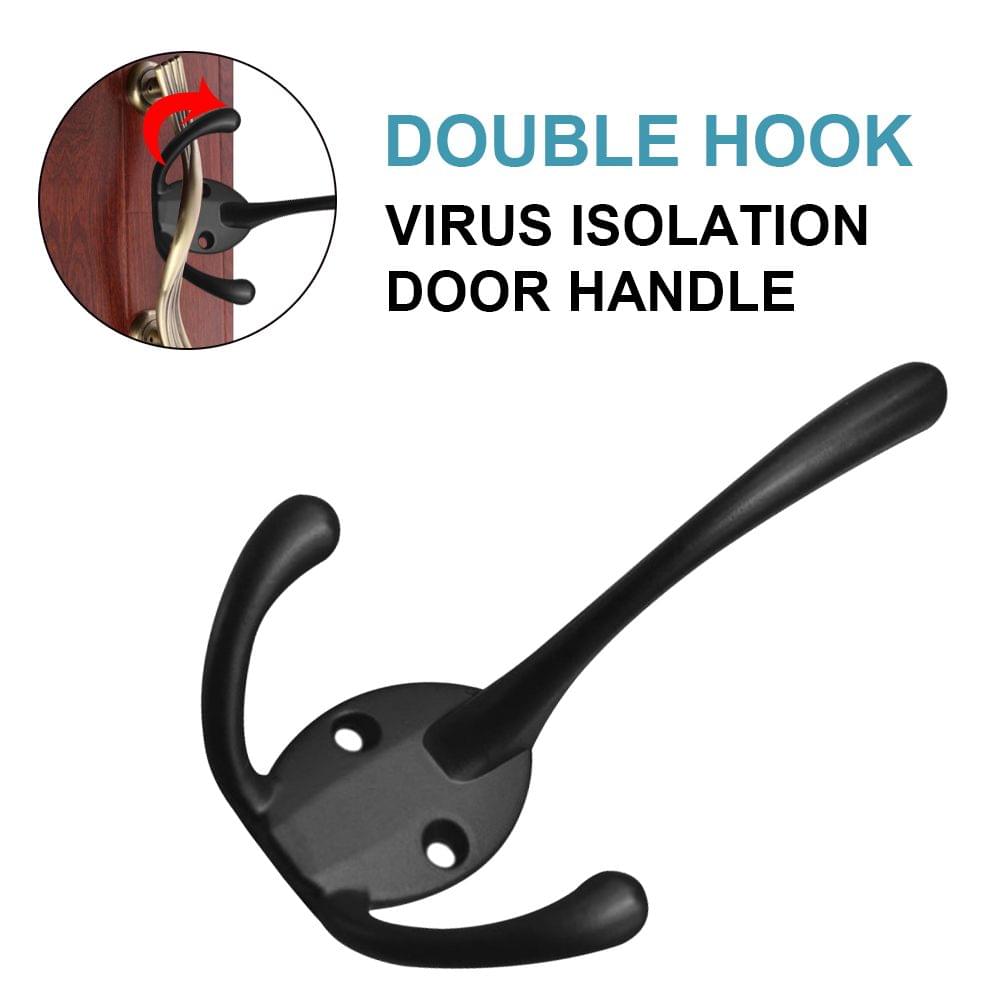 Double Hooks V-irus Isolation Door Handle Multifunctional