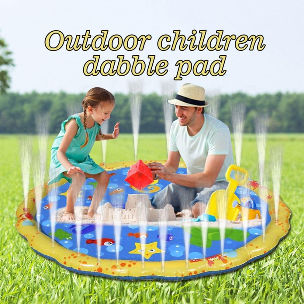 PVC Inflatable Cushion Baby Kids Spray Water Game Pad Summer