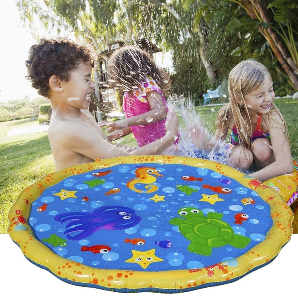 PVC Inflatable Cushion Baby Kids Spray Water Game Pad Summer