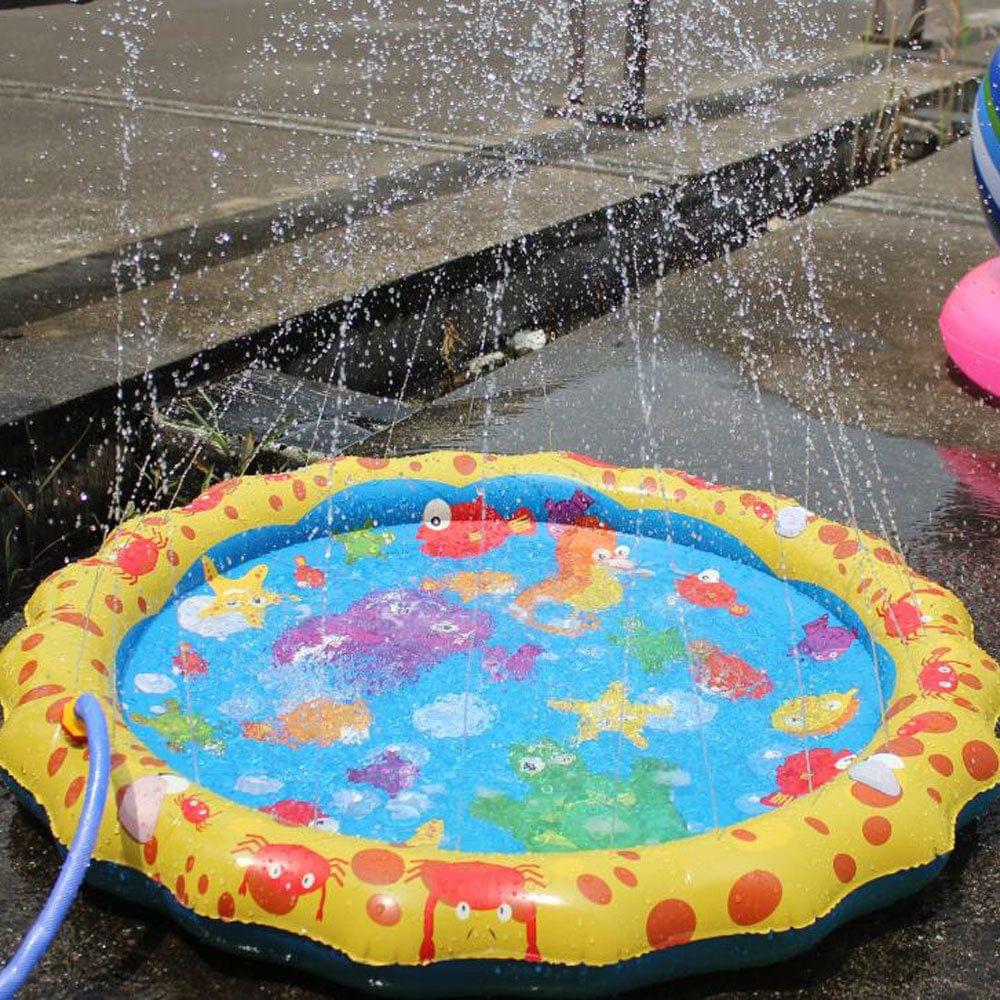 PVC Inflatable Cushion Baby Kids Spray Water Game Pad Summer