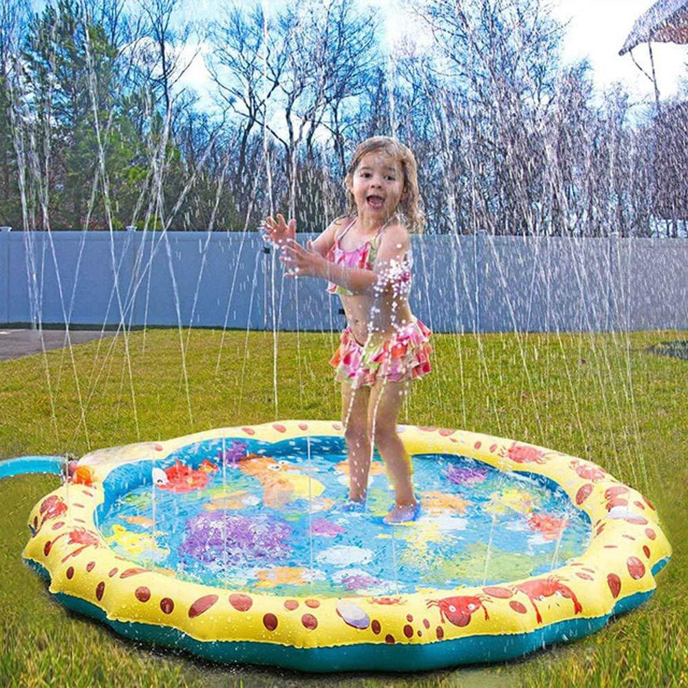 PVC Inflatable Cushion Baby Kids Spray Water Game Pad Summer