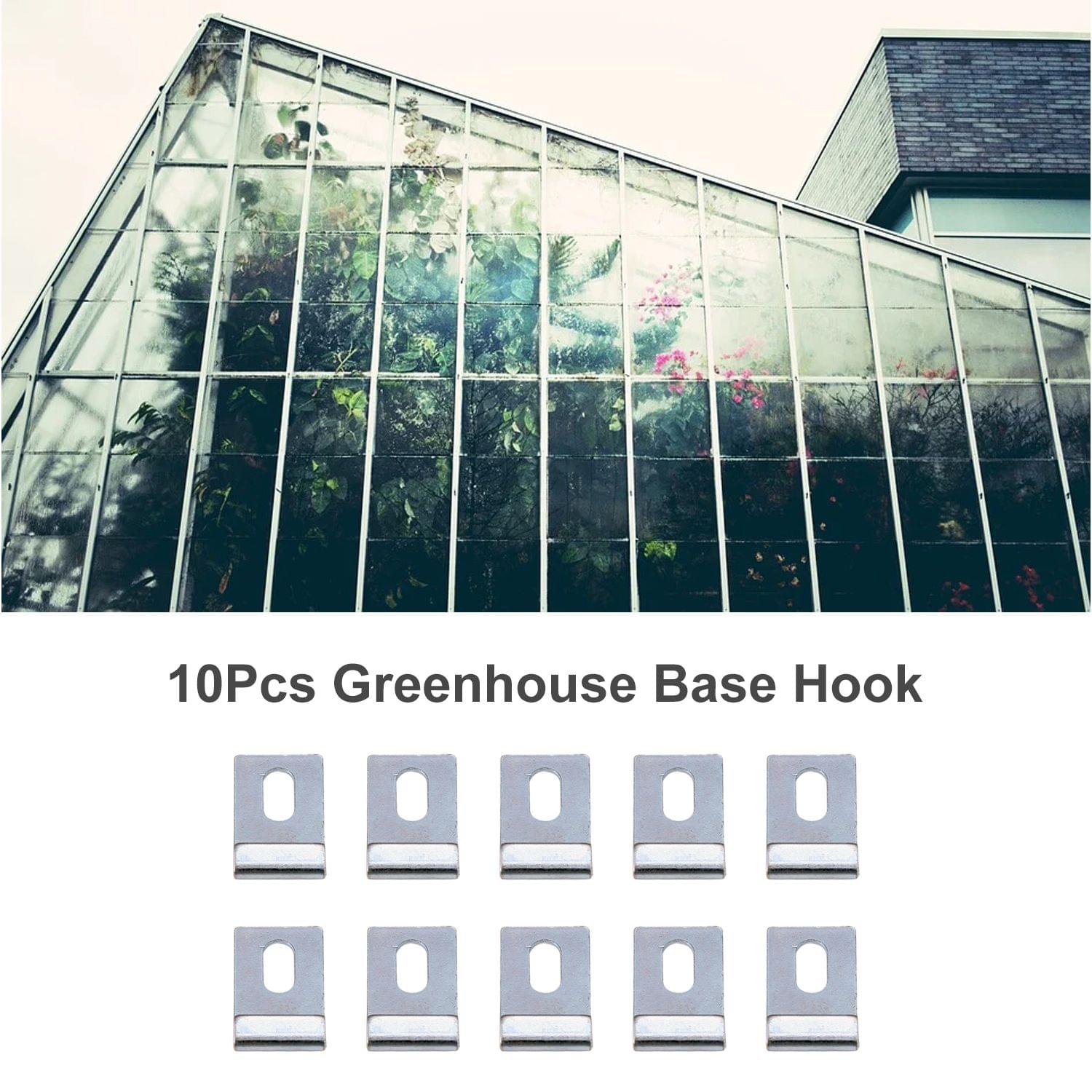 10Pcs Greenhouse Base Hook Replacement Kits J Shaped Clips
