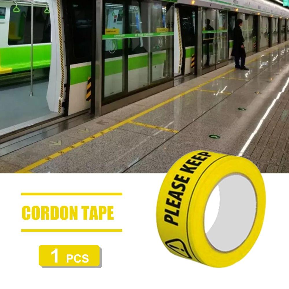 1PCS Cordon Tape Caution Please Wait on This Line Keep 6ft - 1pcs