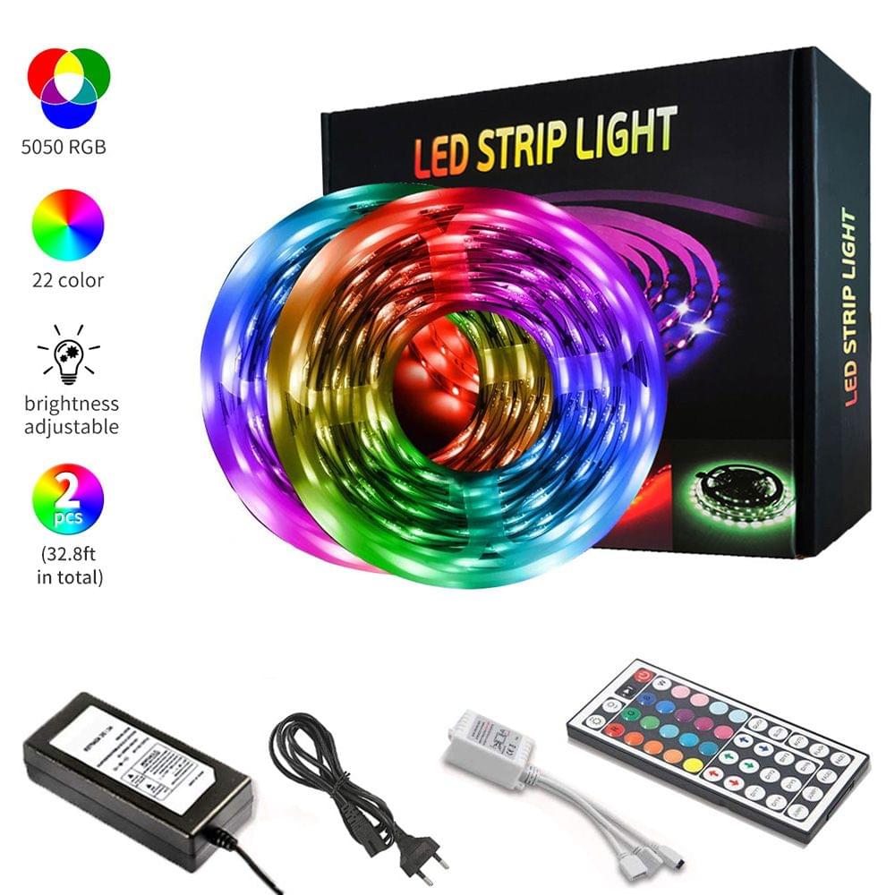 LED Strip Lights Kit for Bedroom 10m/32.8ft length 300LEDs - EU Plug