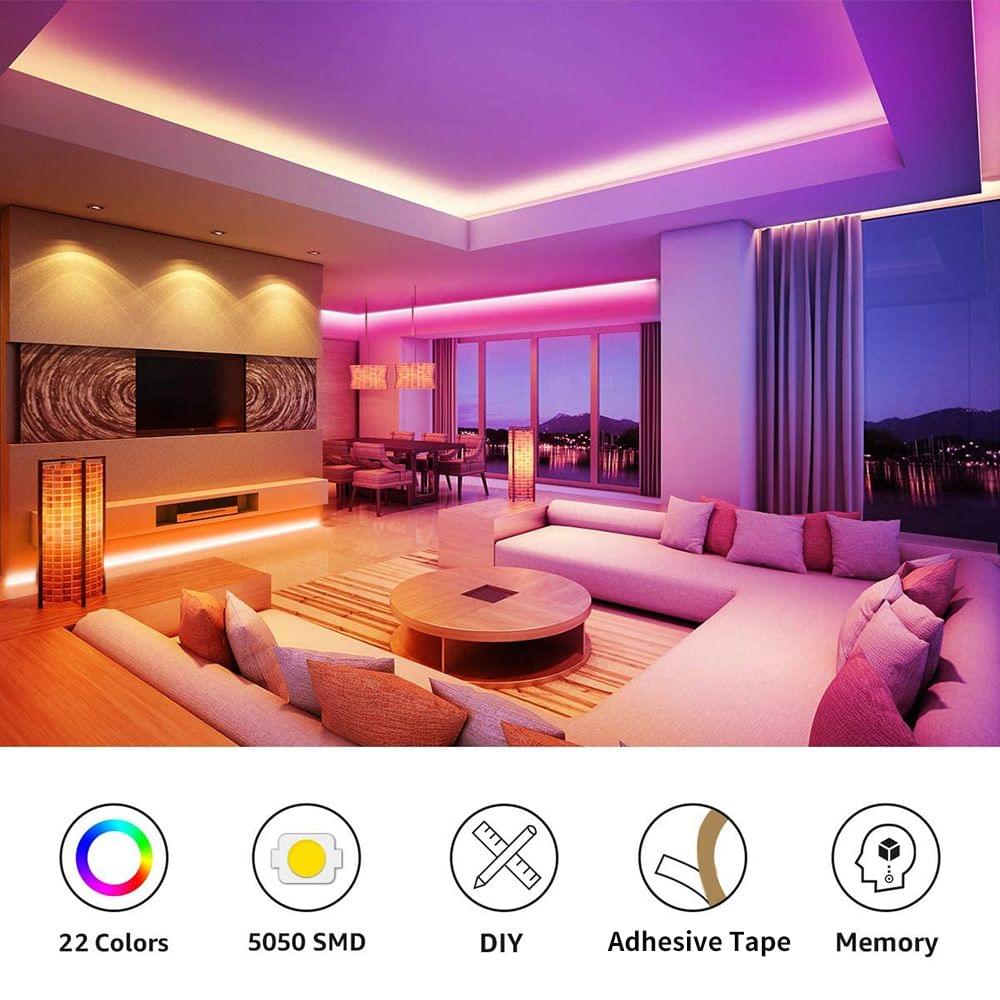 LED Strip Lights Kit for Bedroom 10m/32.8ft length 300LEDs - EU Plug