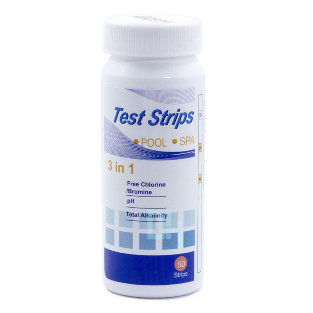 50Pcs/Bottle Test Strips 3 In1 for Swimming Pool SPA