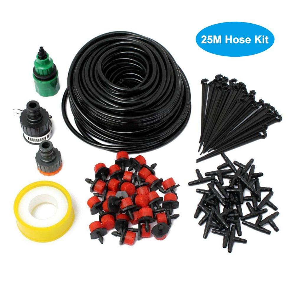 25M Hose Drip Irrigation Kit Garden Plants Automatic