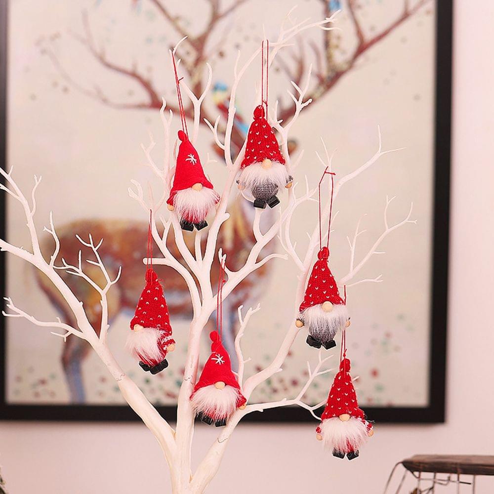 Christmas Decoration Box 6 Dolls Pendant Tree Hanging - style A