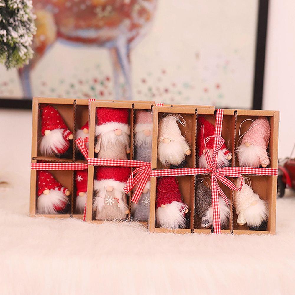 Christmas Decoration Box 6 Dolls Pendant Tree Hanging - style A