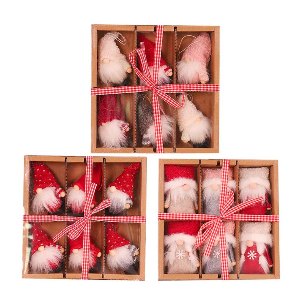 Christmas Decoration Box 6 Dolls Pendant Tree Hanging - style A