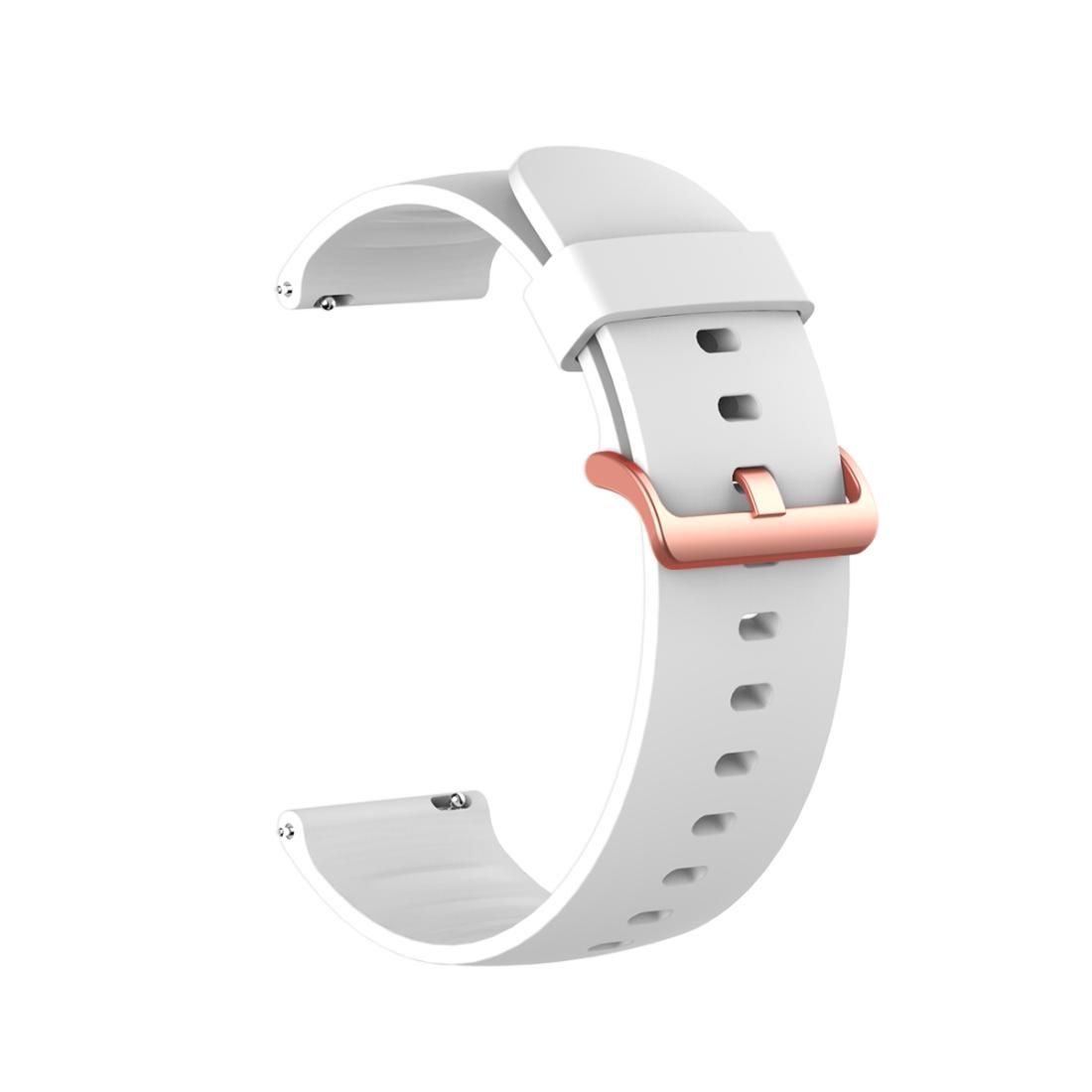 22MM For Xiaomi Watch Color Smart Sports Color Silicone Replacement Strap (White)