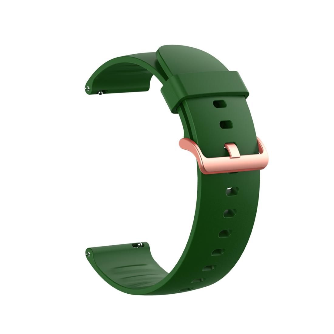 22MM For Xiaomi Watch Color Smart Sports Color Silicone Replacement Strap (Army Green)