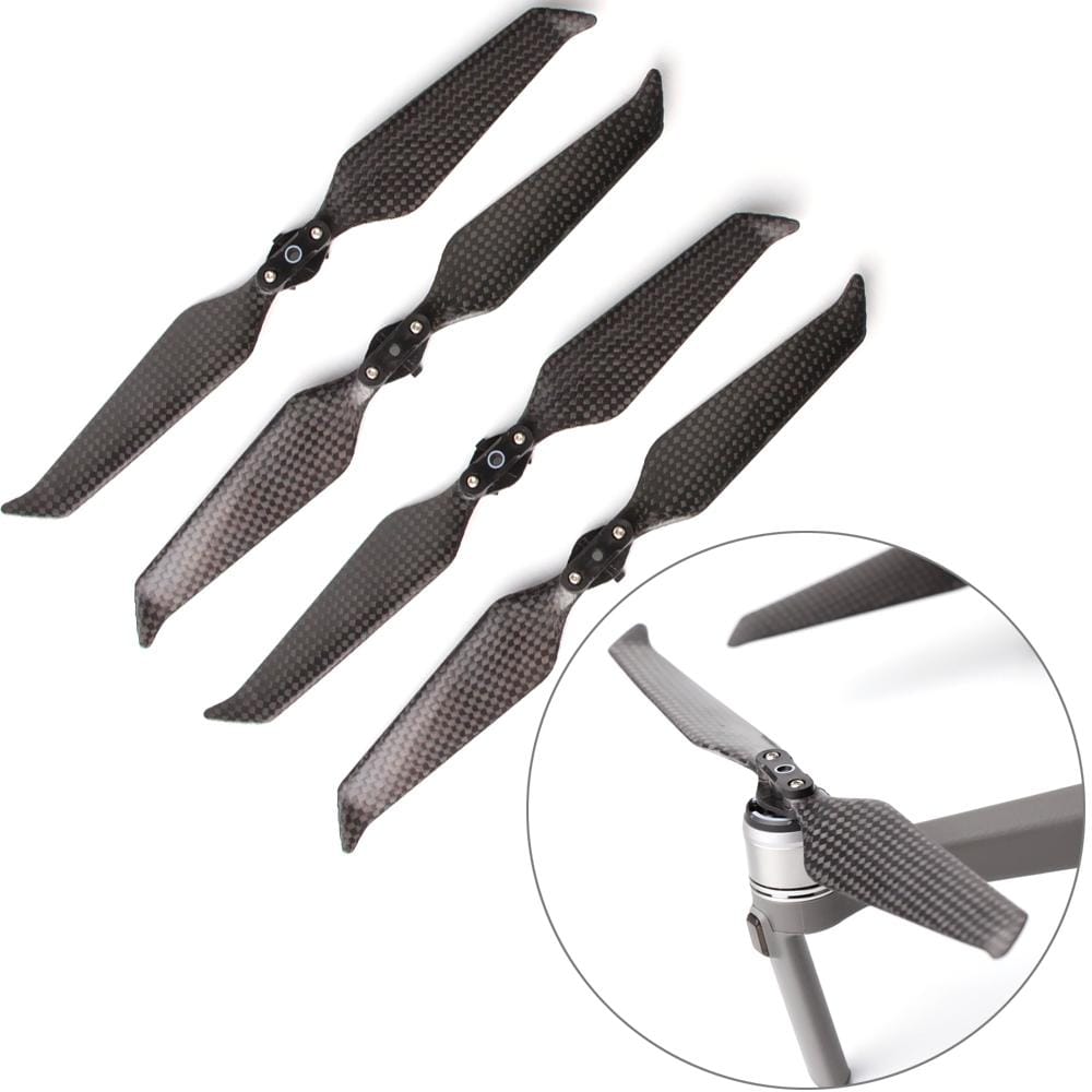 2 Pairs 8743F Low Noise Quick-release Carbon Fiber Propellers for DJI Mavic 2 Pro / Zoom Drone Quadcopter