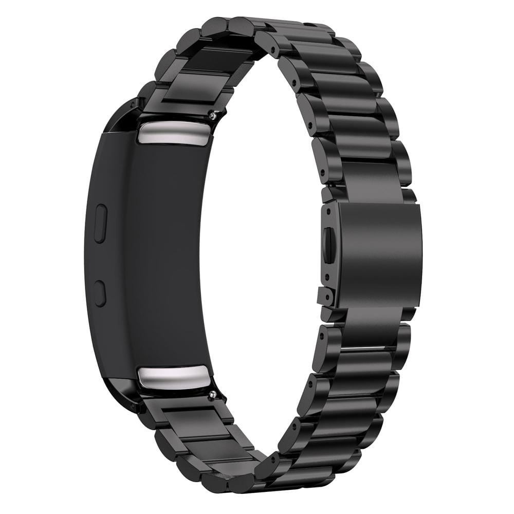 For Galaxy Gear Fit 2 & R360 Three Pearl Steel Watch Strap (Black)