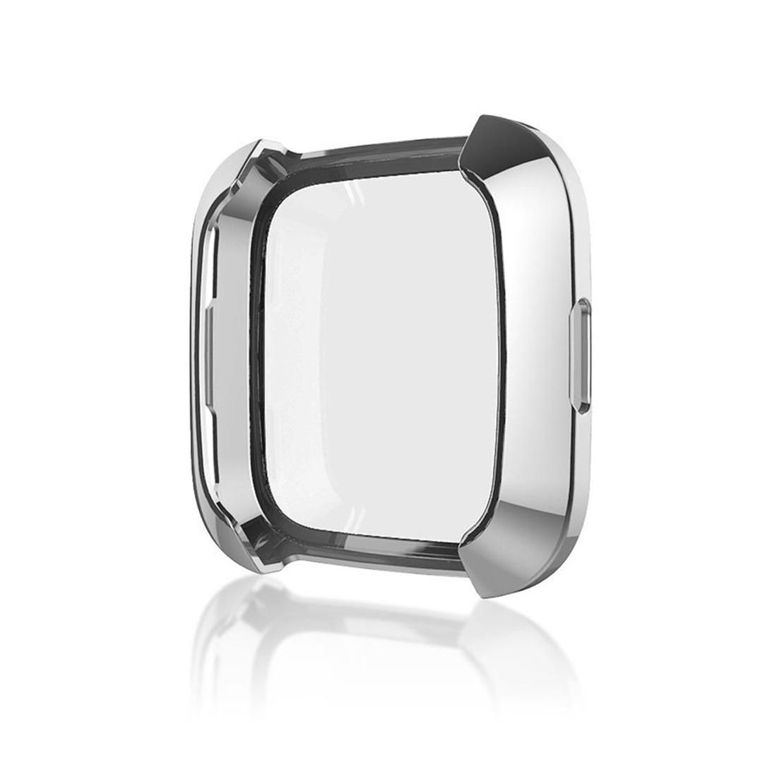 Smart Watch Soft TPU Protective Case for Fitbit Versa (Silver)