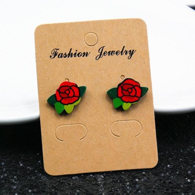 Creative Fruit Plant Mini Cartoon Small Earrings (e098-3)