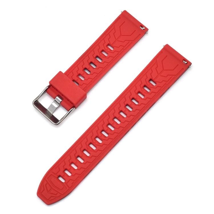 For Galaxy Watch 22mm Camouflage Silicone Watch Band (Red)