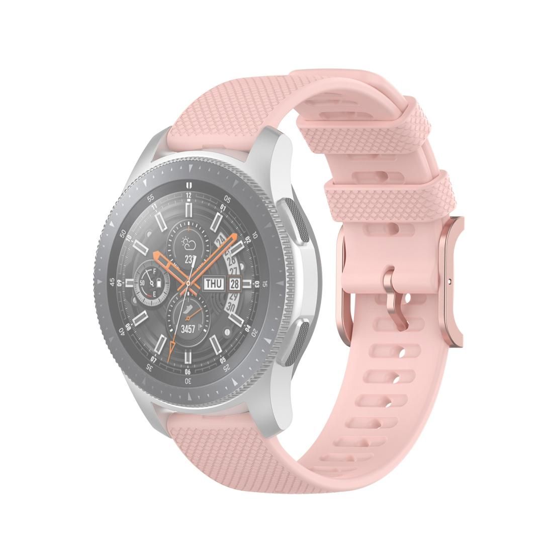 For Samsung Galaxy Watch3 45mm / Galaxy Watch 46mm 22mm Dot Texture Wrist Strap (Light Pink)