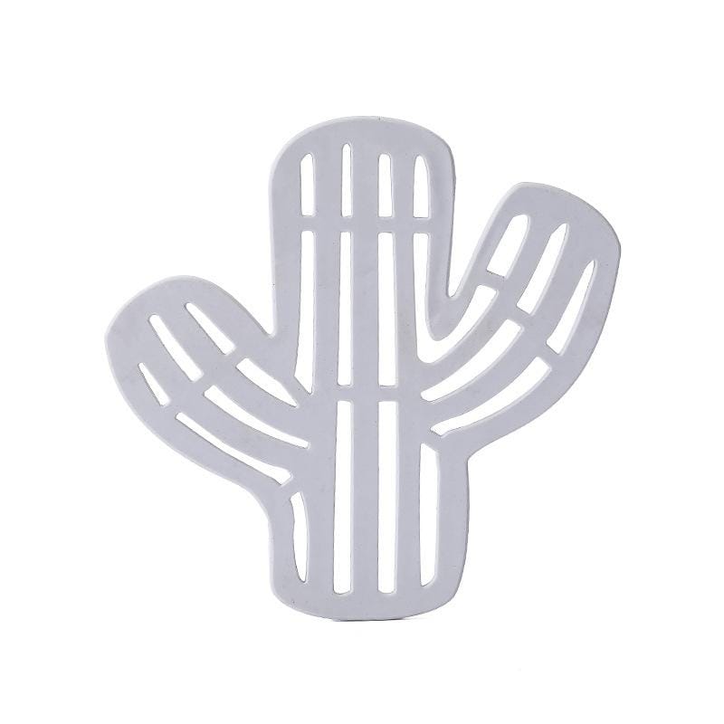 2 PCS Cactus Shape Anti-Scalding Tea Coaster Creative Home Non-Slip Insulation Pad Water Cup Bowl Mat (Olive Green)