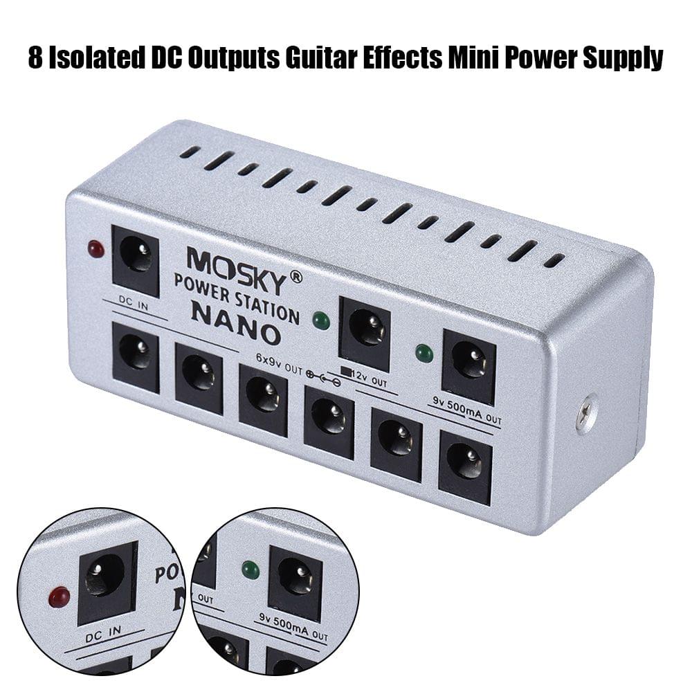 Guitar Effects  Mini Power Supply 8 Isolated DC Outputs 7 *