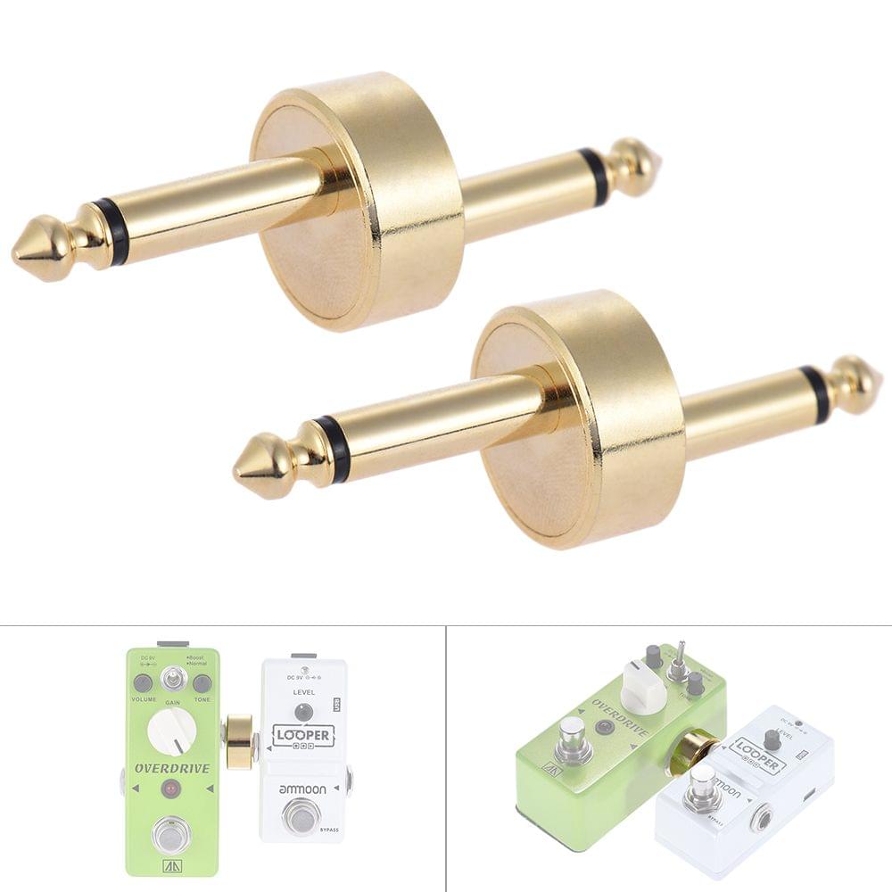 2 Pack 1/4 Inch 6.35mm Z Type Guitar Effect Pedal Coupler
