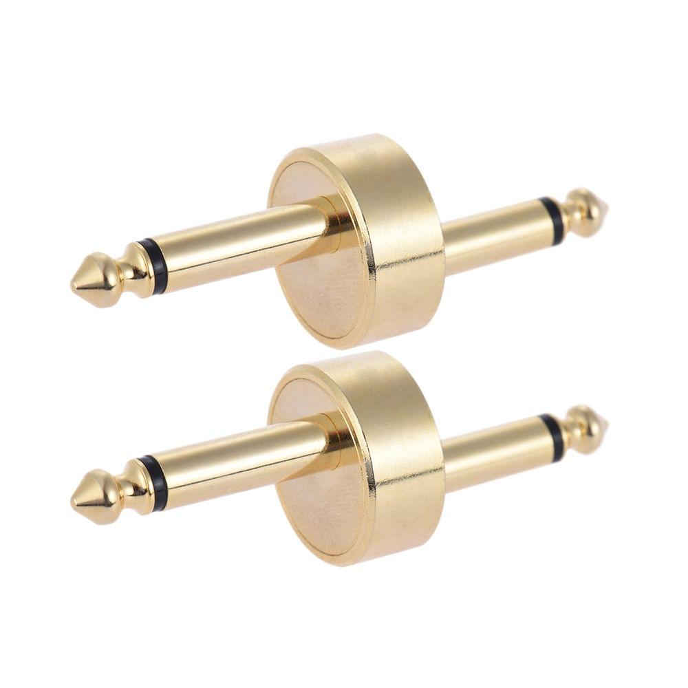 2 Pack 1/4 Inch 6.35mm Z Type Guitar Effect Pedal Coupler